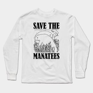 Manatee - Save the manatees Long Sleeve T-Shirt